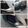 Chrome / Carbon Fiber Look Front Fog Lights Lamps Eyebrow Strip Cover Trim For Peugeot 3008 5008 GT 2017 -  Car Accessories