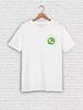 T-shirt med tryck av leende djur
