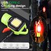 1Pcs Multi-functional Keychain Flashlight Outdoor Portable Work Light Outdoor Camping Light USB Rechargeable Emergency Light