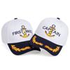 Baseball Caps Ship Spear Letters Embroidery White Turning Caps Snapback Hats Lace Straight Brim Hip Hop Outdoor Hats