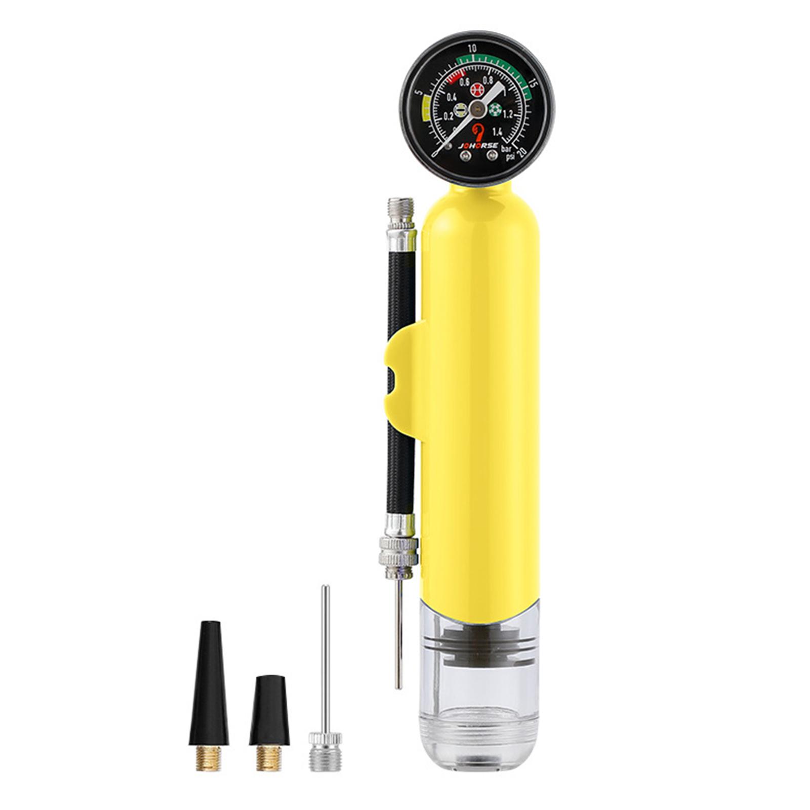 

Ручной насос для накачивания баскетбольных мячей с манометром 20 фунтов на квадратный дюйм, портативный воздушный насос, инструмент для накачивания мячей, простой в использовании