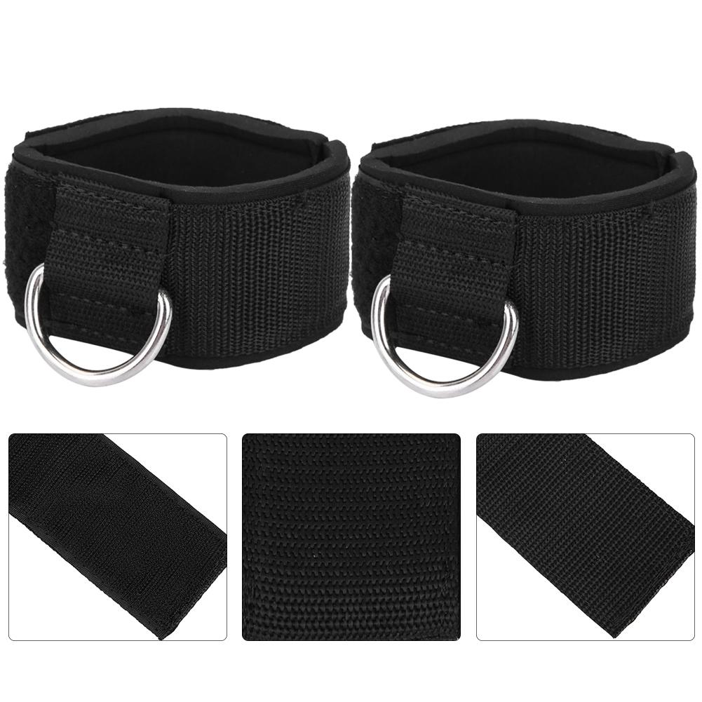 1 Pair Fitness Ankle Straps d ring Ankle Cuffs for Gym Training