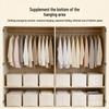 Long Narrow Fabric Storage Box with Visual Window for Clothes - Home Organizer with Steel Frame, Large Capacity