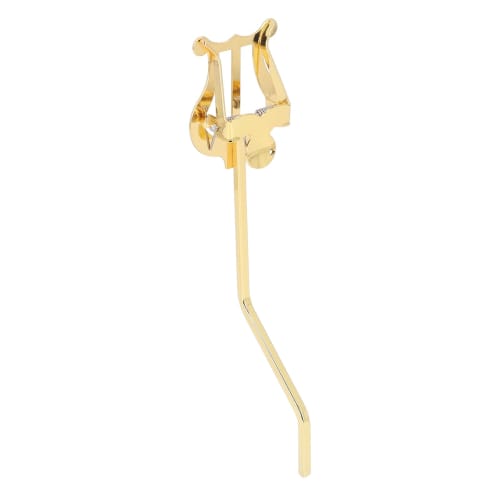 Music Stand for Marching Sheet Music, Alto Saxophone, with Music Clip, Alloy Material, Gold, Sheet Music Accessory