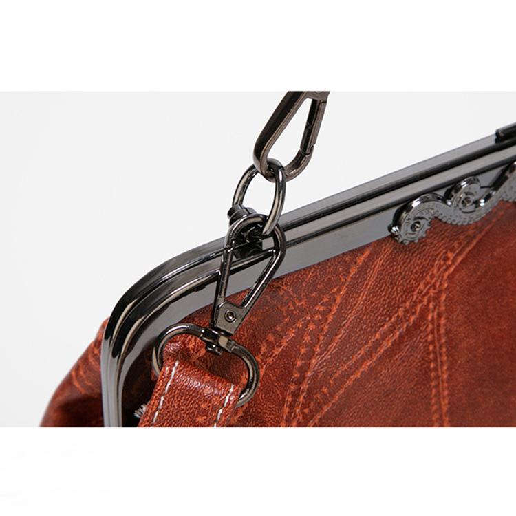 Vintage Pu Kožené tašky přes rameno Dámské kabelky Crossbody Návrhář Dámské Kabelky Dámská Retro Tote Peněženka