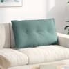 Back Cushion Sea Green 80 x 50 cm Cord Fabric