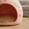 Cat Head Pet House Four-Season Use Feline Hideaway Bed Space Saving Enclosed