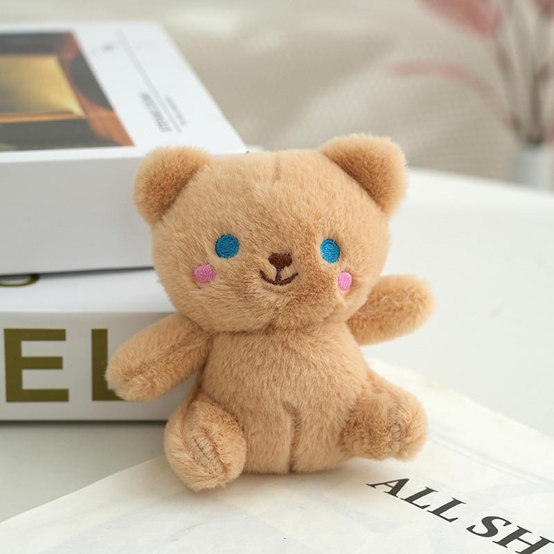 Adorable Teddy Plush Keychain With Pp Cotton Filling And Soft Yutu Fur Material