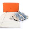 Great HERMES Sandals Gypre Blue Suede Leather Women 36 Used