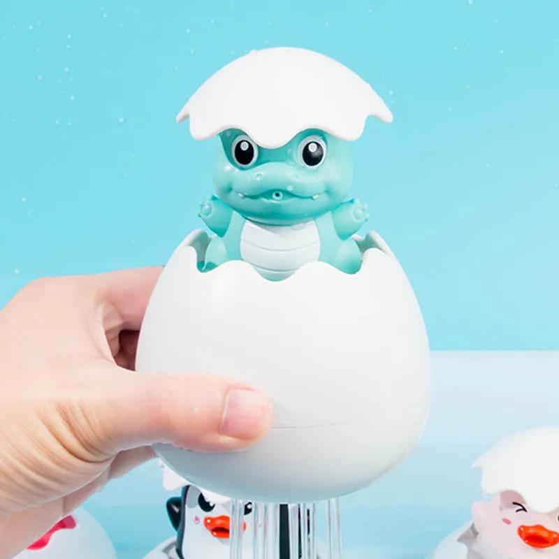 Cute Dinosaur Duck Penguin Egg Water Spray Sprinkler Baby Bathing Toy Kids Bathroom Sprinkling Shower Swimming Water Toys Gift