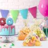 50/100 Stück Geschenkpapier mit Sternaufdruck, Zellophantüten, Partygeschenktüten, durchsichtige Süßigkeiten-/Kekstüten für Bäckerei, Geburtstag, Hochzeit, Party