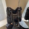 Cross Cowboy Men's and Women's Satchel Art Student Satchel Messenger Bag Simple Small Square Bag