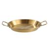 Gold Stainless Steel Double Ear Seafood and Pasta Plate