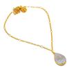 Pyrite Druzy Gemstone Handmade 925 Sterling Silver Jewelry Necklace 20" GK-5018