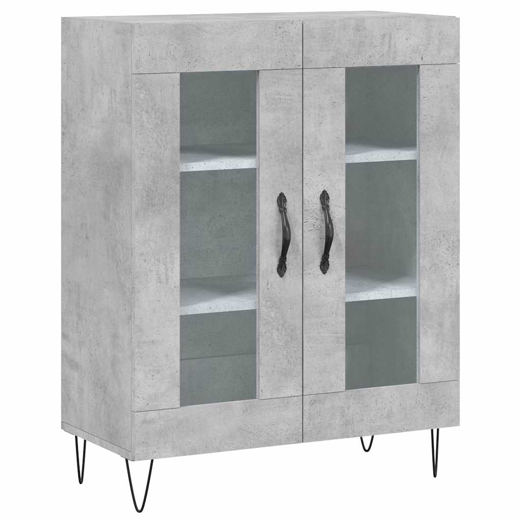 Highboard Concrete Grey 69.5 x 34 x 180 cm Particleboard