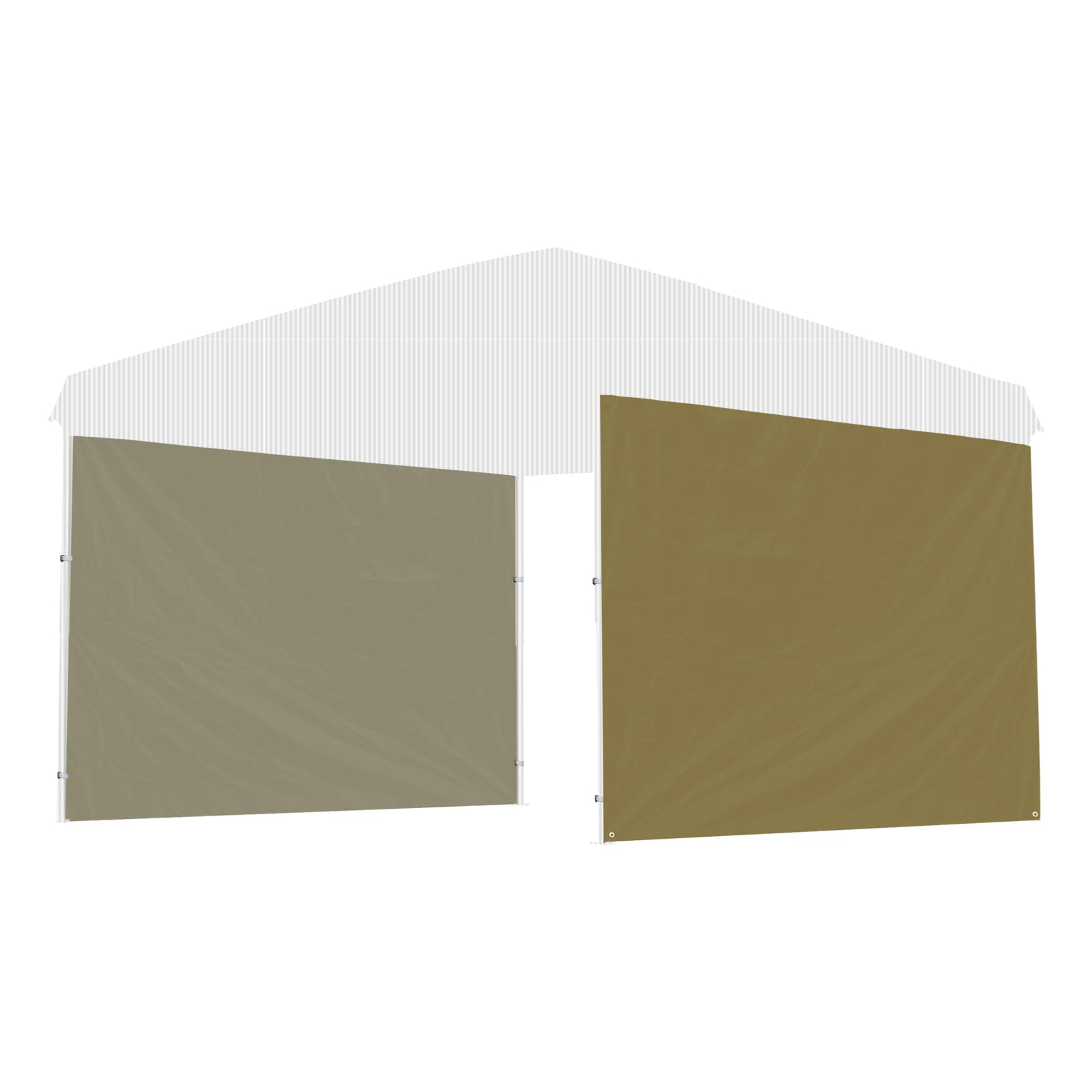 

FIELDOOR Tarp Tent Side Sheets, Wall-Mounted, for Steel and Aluminum Tarps [Sand] [3.0m Tent Only] [2 Sheets]