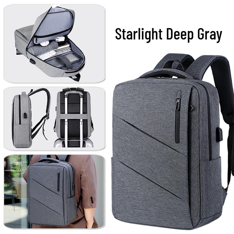 Men's Large Capacity Waterproof Business Backpack - 16.1 Inch Double Shoulder Travel Bag