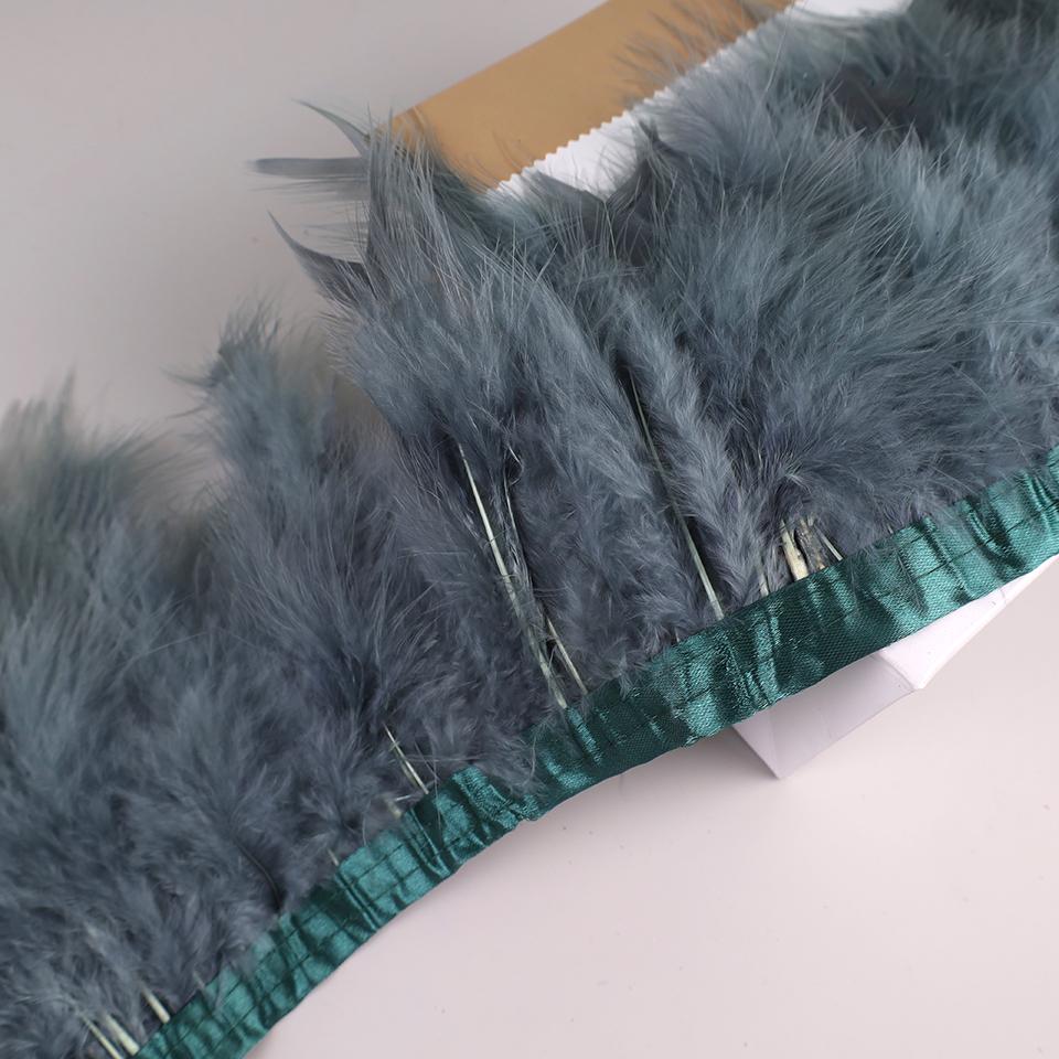 10Meters Marabou Feather Fringe Ribbon Turkey Feathers Trims for Wedding Feather Dress for Decoration Sewing Crafts