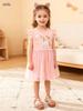 Little Maven Girls' Mesh Princess Dress - Cute Summer Cartoon Design