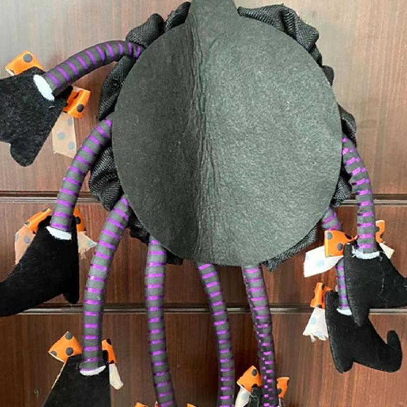 Halloween Multi Legged Witch Wreath Wall Front Door Decorative Indoor Outdoor Decoration Pendants Terror Decoration