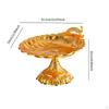 Decorative Pedestal Fruit Plate Bowl Footed Metal for Kitchen Restaurant