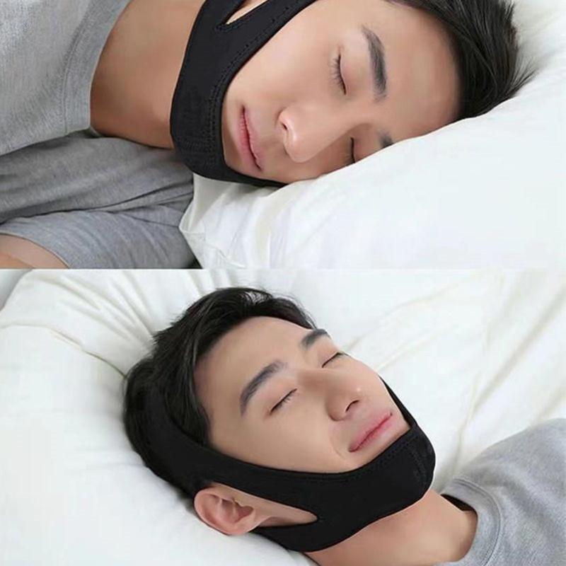 Anti Snoring Chin Strap Adjustable Size Soft Jaw Protector for Sleeping Home and Travel Assistance