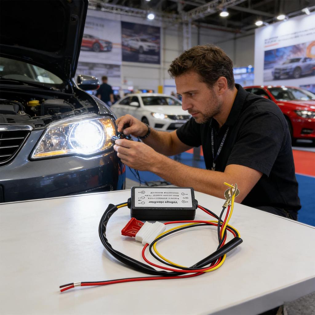 Daytime Running Light Auto Controller 12-18V Fog Light Controller Waterproof Auto On/off LED Dimming DRL Controller