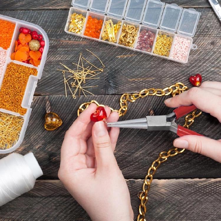 Handy and Practical Jewelry Pliers with Double Spring for Artistic Projects