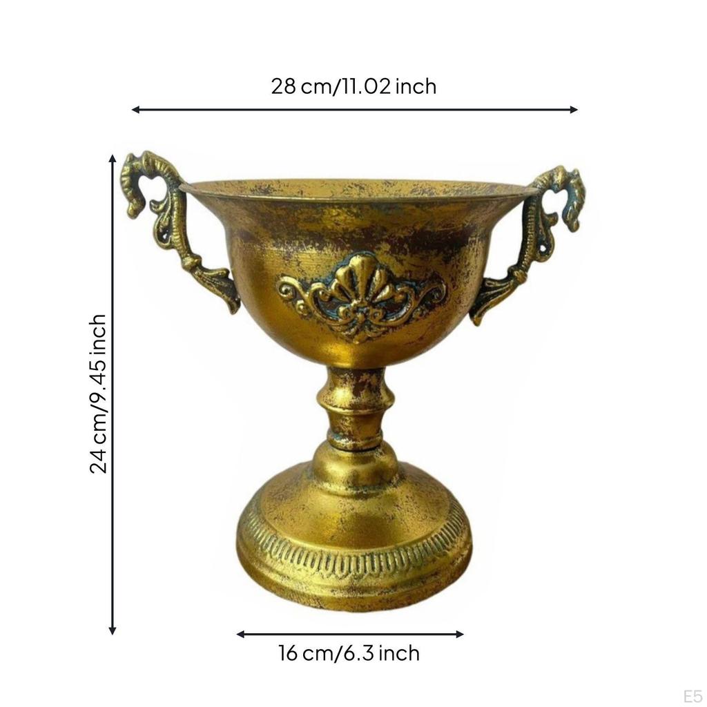 Pedestal Urn AntiqueStyle Vase with Base VintageInfluenced Tabletop for Wedding