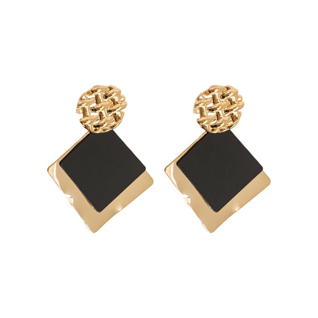 Square Earrings For Women, Versatile, High-end, Personalized, Internet Earrings