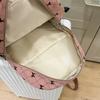 New Corduroy Casual Cute Fashion Versatile Bow Stripe Backpack Korean Style High Appearance Student Bookbag