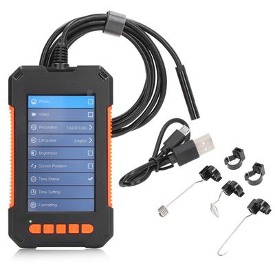Industrial Endoscope 1080P Digital Borescope Inspection Sewer Camera 4.3in IPS Screen 8mm Lens