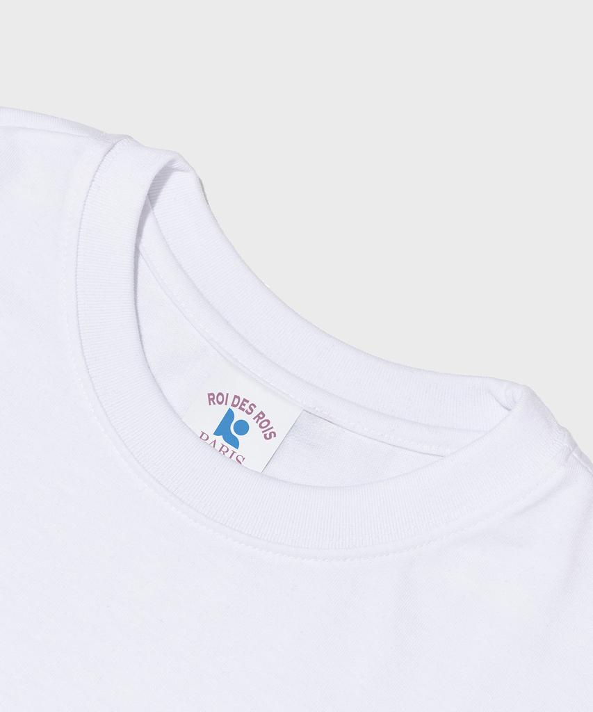 ROIDESROIS Puppies Character Short Sleeve T-Shirt (White)