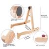 Ukulele Stand Wood Guitar Rack A-Frame Style Standing Musical Instrument Holder with Smooth Side for Ukuleles Violins