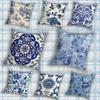 BBlue and White Porcelain Pillow Case Sofa Living Room Bedroom Headboard Backrest Cushion Square Cushion Nap Time