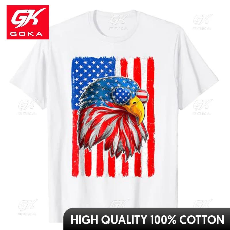 Patriotic Bald Eagle Shirt 4th of July America Independence TShirt Funny Usa American Proud Graphic Tee Top Unisexs Fashion Gift S