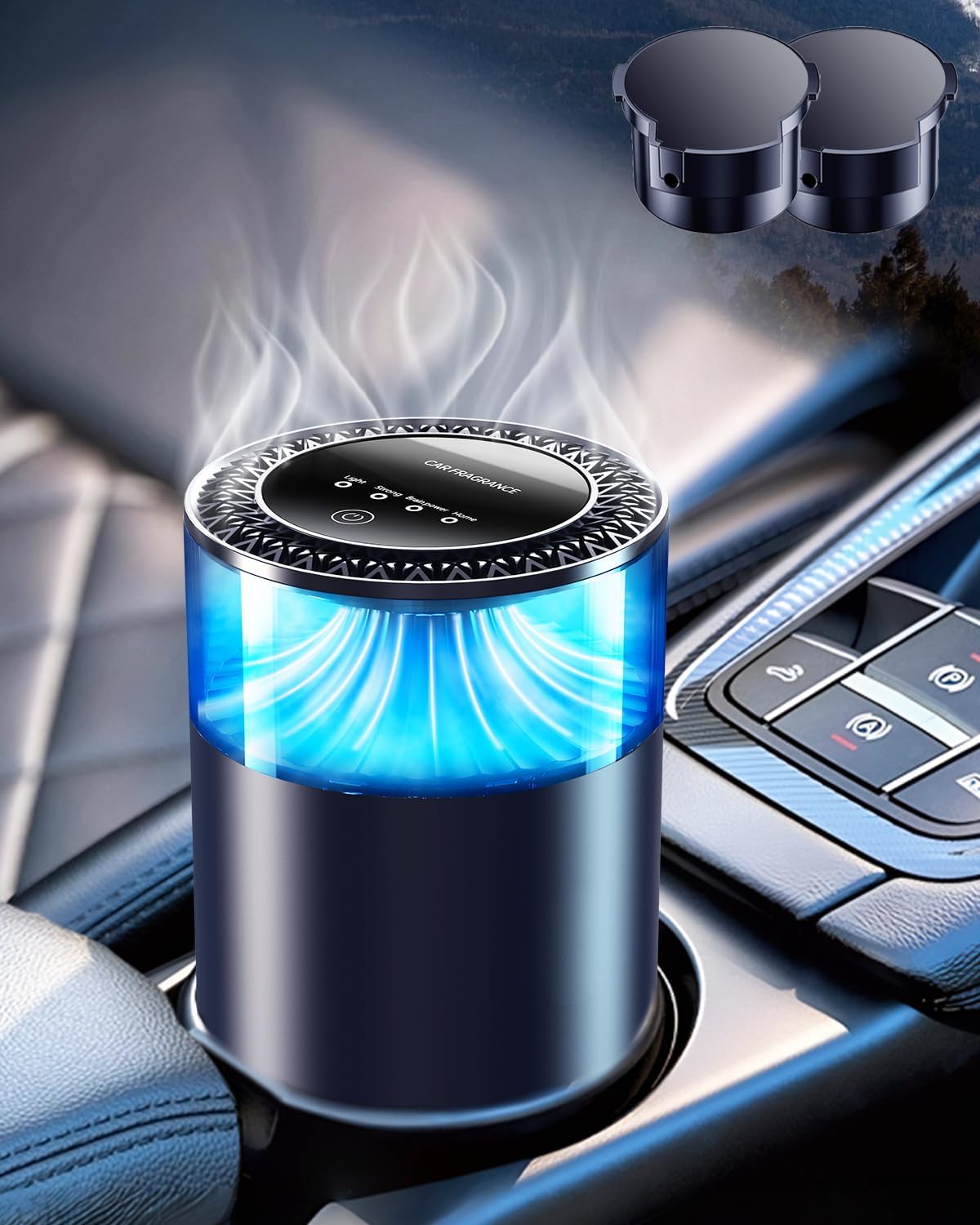 

2025 Mountain Scenery Car Aroma , Car , 2 Types of Natural Aroma чорний