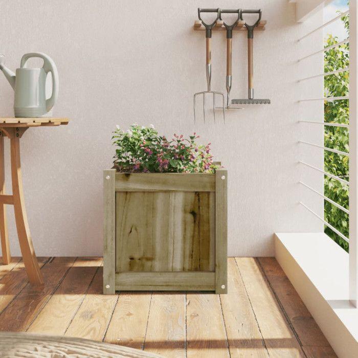 VidaXL Planter 40x40x40 Cm Impregnated Pine Wood 837412