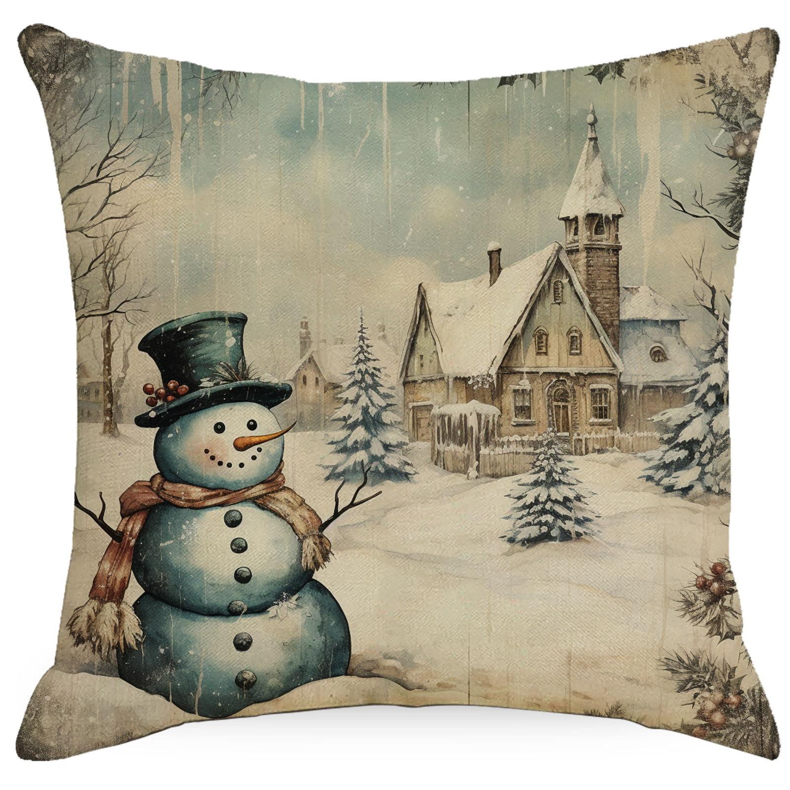 

Рождественская наволочка Подушка для сиденья в офисе Домашняя прикроватная наволочка