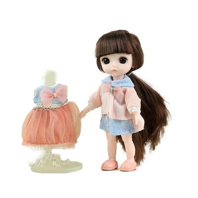 Sariel Celebrities Kugelgelenkpuppe 16 cm + 2 Kleidungsstücke + 2 Schuhe, Stella (Puppe), Beliebtes Spielzeug für koreanische Kinder