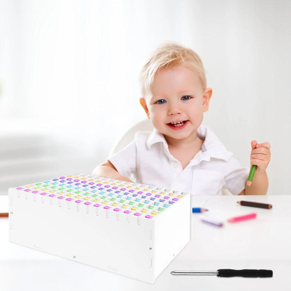 Stationery Store Marker Pencil Storage Rack Large Capacity Colored Pencil Holder  Office Desk