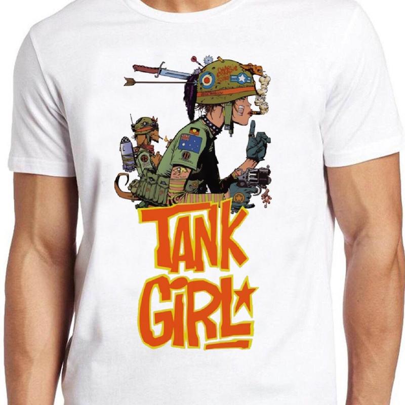 Tank Girl T Shirt Charlie Don t Surf Retro Cool Top Tee S разноцветный