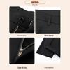 ROMON Men's Thickened Elastic Straight-Leg Business Casual Pants