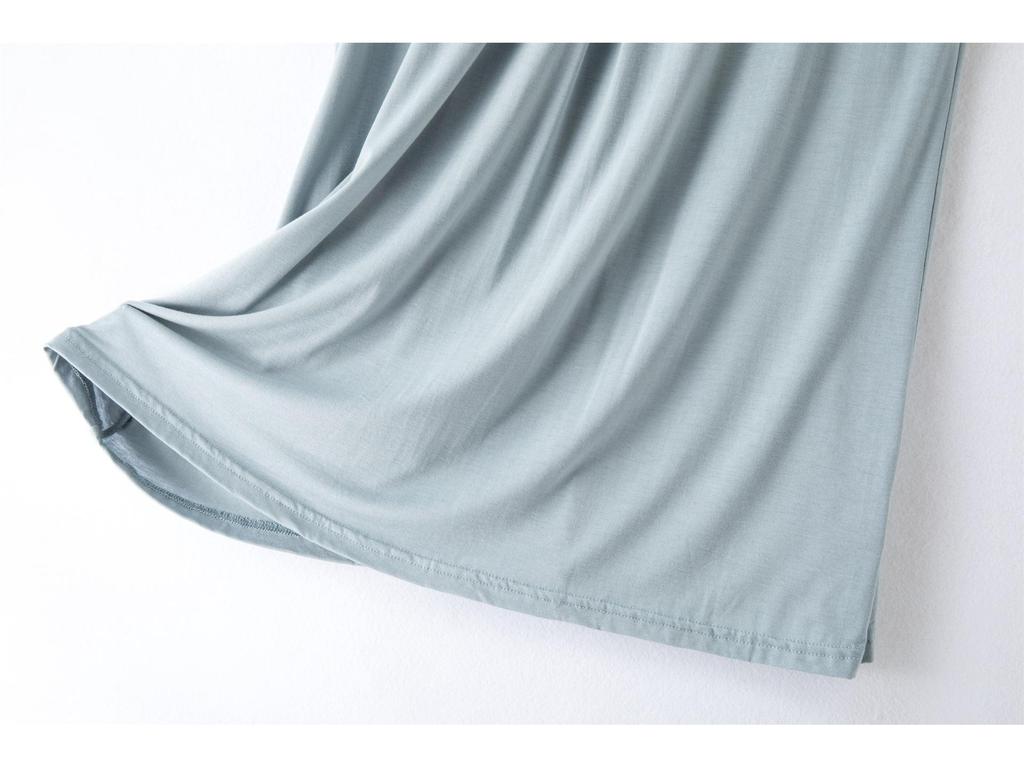 Women's Plus Size Sleeveless Long Solid Color Dress for Spring and Summer - Perfect for Home and Outer Wear