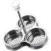 Egg Boiler Egg Poacher Durable Stainless Steel Egg Cups Kitchen Gadget Easy To Use For Poached Eggs Brunch Breakfast