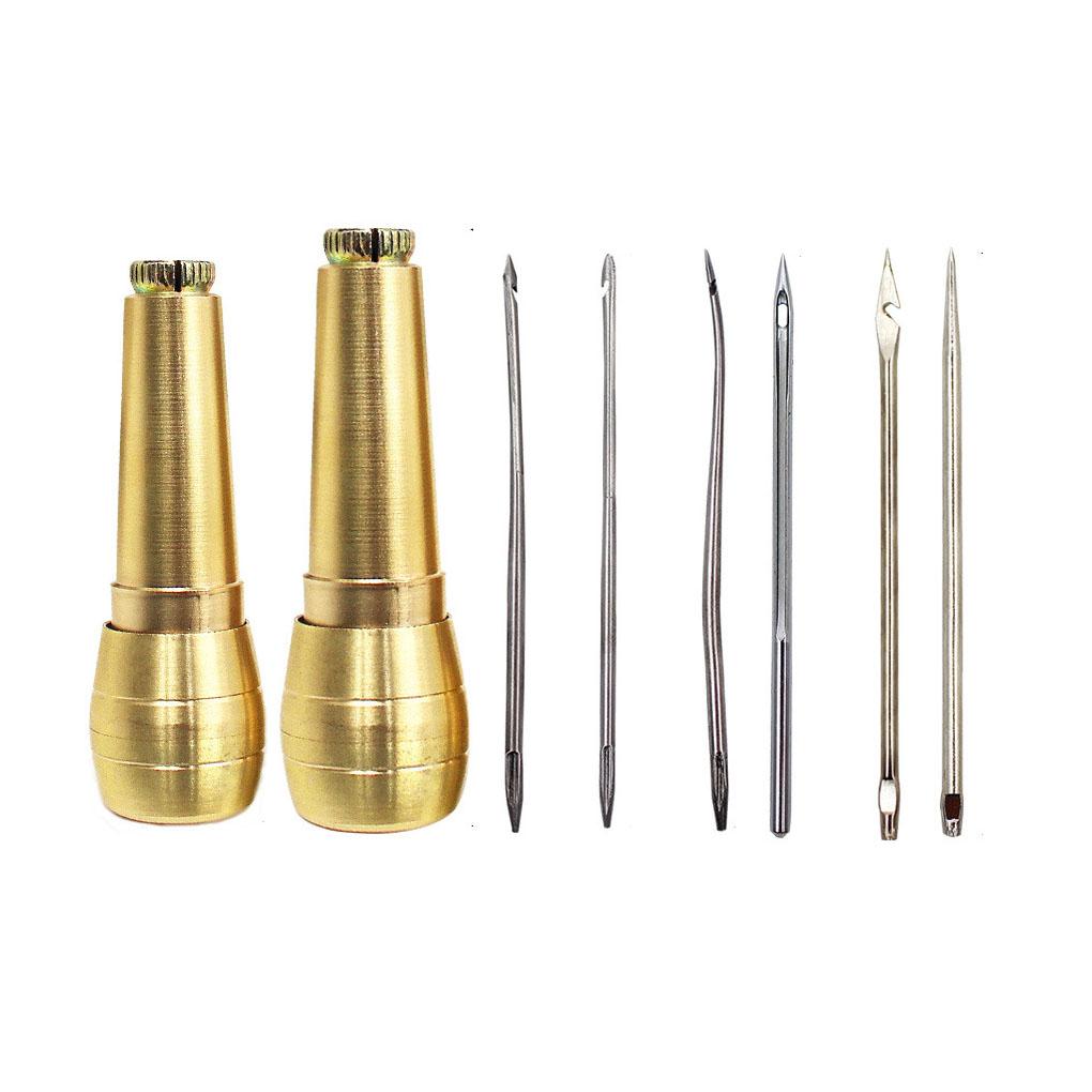 Sewing Awl Tapers Hook Canvas Craft Needle Changeable Hand Stitch Wear-resistant Multipurpose Hollow Repair Crochet Sole Pin