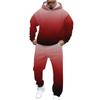 Herren Casual und personalisiert bedrucktes Langarm-Kapuzensweatshirt, Herren Sport-Sweatshirt und Sweatpants zweiteiliges Set