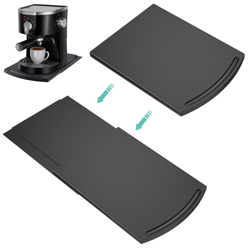 Black ABS Blender Air Fryer Retractable Toaster Sliding Tray Kitchen Accessories Storage Mat Sliding Mat