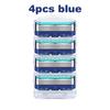 4Pcs 5 Layer Manual Razor Blades Replacement Heads Beard Remover Trimmer Shaver