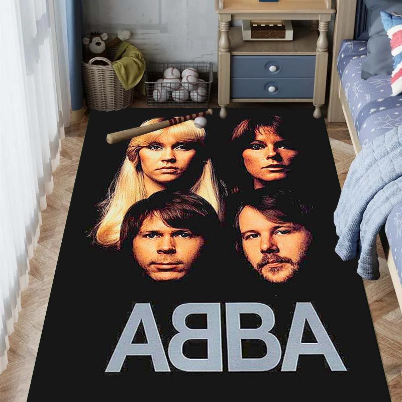 Tappeto ABBA Iconic Music Legacy Adatto a tutte le stagioni Tappetini da pavimento Regali di Natale Tappetino protettivo Decorazione per dormitorio